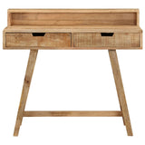 ZNTS Desk 100x45x90 cm Solid Rough Mango Wood 328269