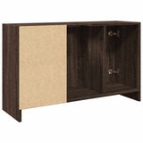 Sink Cabinet Brown Oak 90x29x55 cm Engineered Wood 848128