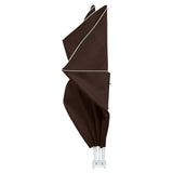 Balcony Privacy Screen 240 x 160 cm Polyester Rectangular Brown 42037149