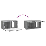 Wall-Mounted TV Cabinet Grey Sonoma 59.5 x 31 x 30 cm 899391