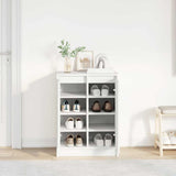 Shoe Cabinet White 57x34x76 cm Engineered Wood 861868