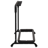 Folding Guitar Stand with 5 Sections Black 74x41x66 cm Steel 70174