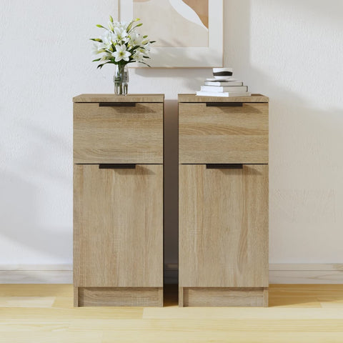 ZNTS Sideboards 2 pcs Sonoma Oak 30x30x70 cm Engineered Wood 811122