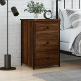 ZNTS Bedside Cabinet Brown Oak 40x36x60 cm Engineered Wood 826001