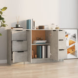 Sideboards 3 pcs Concrete Grey Engineered Wood 3115839