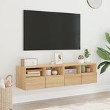 TV Wall Cabinets 2 pcs Sonoma Oak 60x30x30 cm Engineered Wood 836859