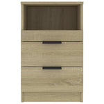 Bedside Cabinets 2 pcs Sonoma Oak Engineered Wood 811239