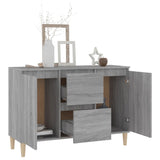 Sideboard Grey Sonoma 103.5x35x70 cm Engineered Wood 815163