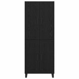 Highboard 2 pcs Black Oak 69.5 x 34 x 180 cm 3416263