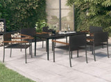 Garden Dining Set Black 3099422