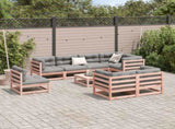 9 Piece Garden Sofa Set Solid Wood Douglas Fir 3299510