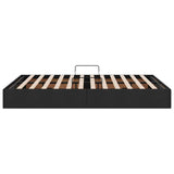 Storage Bed with Headboard Black 135 x 190 cm Fabric 3370048