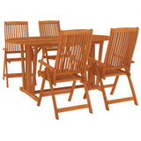 Garden Dining Set Reddish-brown Solid eucalyptus wood Medium 3087338