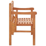 Foldable Bench Natural Solid eucalyptus wood 120 cm Foldable 47293