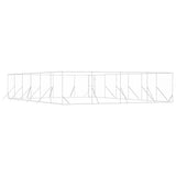 Outdoor Dog Kennel Silver 8x12x2 m Galvanised Steel 3190465