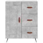 Highboard Concrete Grey 69.5x34x180 cm Engineered Wood 3199981