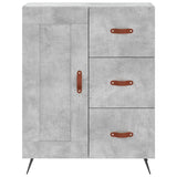 Highboard Concrete Grey 69.5x34x180 cm Engineered Wood 3199981
