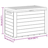 Garden Storage Box Anthracite 78x44x55 cm 49444