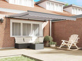 Retractable Awning Light Grey 350 x 250 cm 3330379