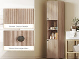 6-Tier Tall Bathroom Cabinet - Natural T3398P423559