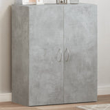 File Cabinet Concrete Grey 60x32x77.5 cm Engineered Wood 840768