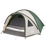 ZNTS Camping Tent Dome 4-Person Green Waterproof 94349