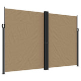 ZNTS Retractable Side Awning Taupe 220x600 cm 4004679