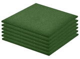 Fall Protection Tiles 6 pcs Rubber 50x50x3 cm Green 92321