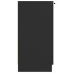 Shoe Cabinet Black 59x35x70 cm Engineered Wood 811422