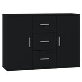 Sideboard Black 91x29.5x65 cm Engineered Wood 823343