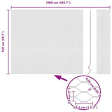Hexagon Fence Silver 1.5 x 10 m Galvanised steel 42005654