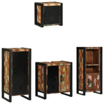 Bathroom Furniture Set 4 pcs Multicolour Solid Reclaimed Wood 3305641