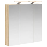 Bathroom Mirror Cabinet Sonoma Oak 70 x 14.5 x 70 cm 889097