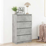 Sideboard Concrete Grey 60x35x98.5 cm Engineered Wood 800535
