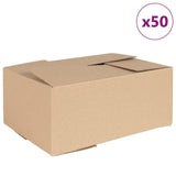 Folding Box 50 pcs Natural 35 x 24 x 15 cm Cardboard 4106569