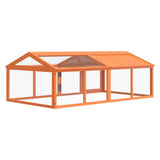 Run Box Brown 200x112.5x74 cm Solid Wood Pine 172300