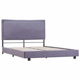 Bed Frame without Mattress Light Grey Fabric 135x190 cm Double 281166