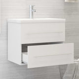 Sink Cabinet White 60x38.5x48 cm Engineered Wood 804692