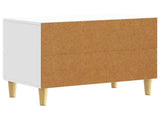 Bedside Table High Gloss White 62 x 34.5 x 48 cm 895009