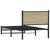 Metal Bed Frame without Mattress Sonoma Oak 80x200 cm 4007877