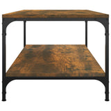 Coffee Table Smoked Oak 100x50x40 cm Engineered Wood 819364