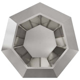 Planter Silver 100 x 100 x 80 cm Stainless Steel 884032