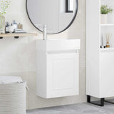 Bathroom Vanity Unit with Tap White 45.5 x 22.5 x 84 cm 889501