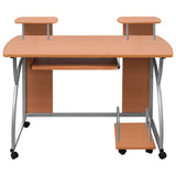 Computer Desk Brown 110x52x88.5 cm Engineered Wood 20583