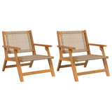 Garden Furniture 2 pcs Beige 67 x 78 x 73 cm Solid Acacia Wood 367829