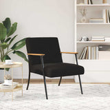 Armchair Black 59 x 75 x 78 cm Curly Wool-like Fabric 42017702