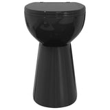 Rimless Toilet 7 cm Extra Height Soft Close Ceramic Black 145780
