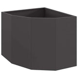 Corner Planter Black 60 x 60 x 50 cm Steel 883661