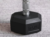 2x17.5kg Rubber Hex Dumbbell Portable Hand Weights Dumbbell Home Gym Workout Fitness Hand Dumbbell T3398P376769