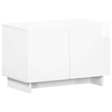 TV Stand 60 x 34.5 x 40 cm High Gloss White Engineered Wood 8011562